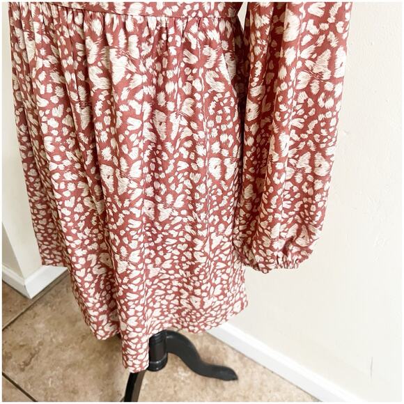 Very J Tell It Like It Is Mini Dress Square Neck Color Rose Size Medium Boutique - Picture 4 of 13